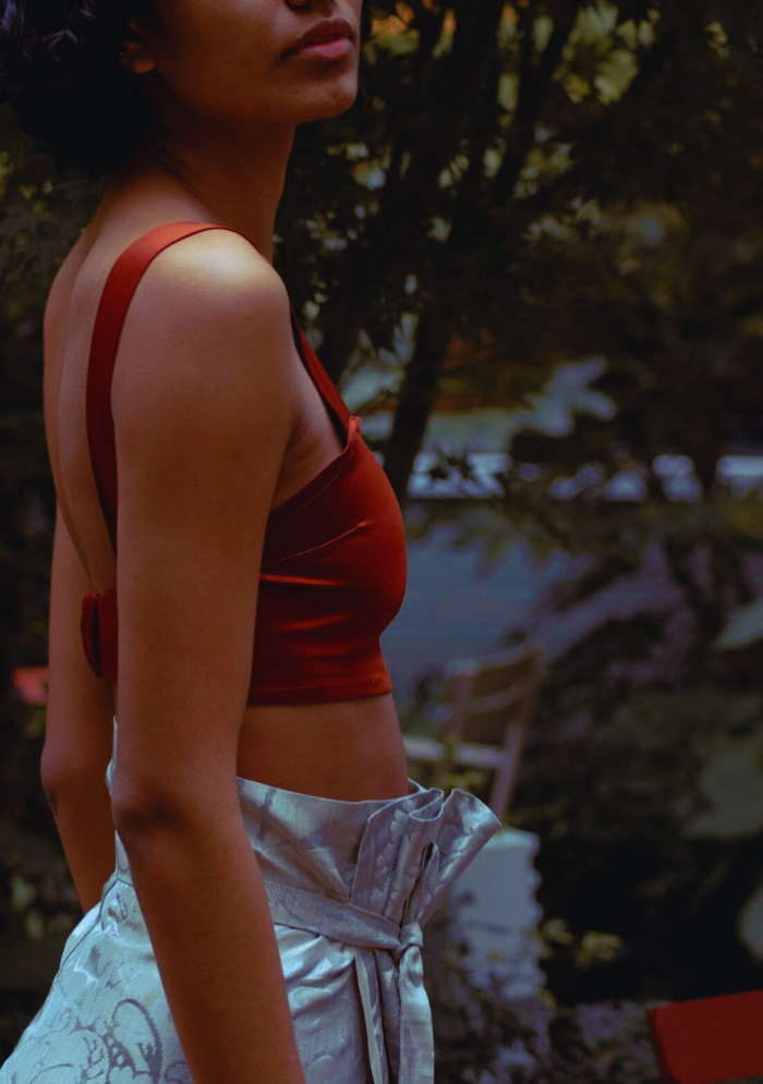 CORFU - Le Crop Top - Terracotta