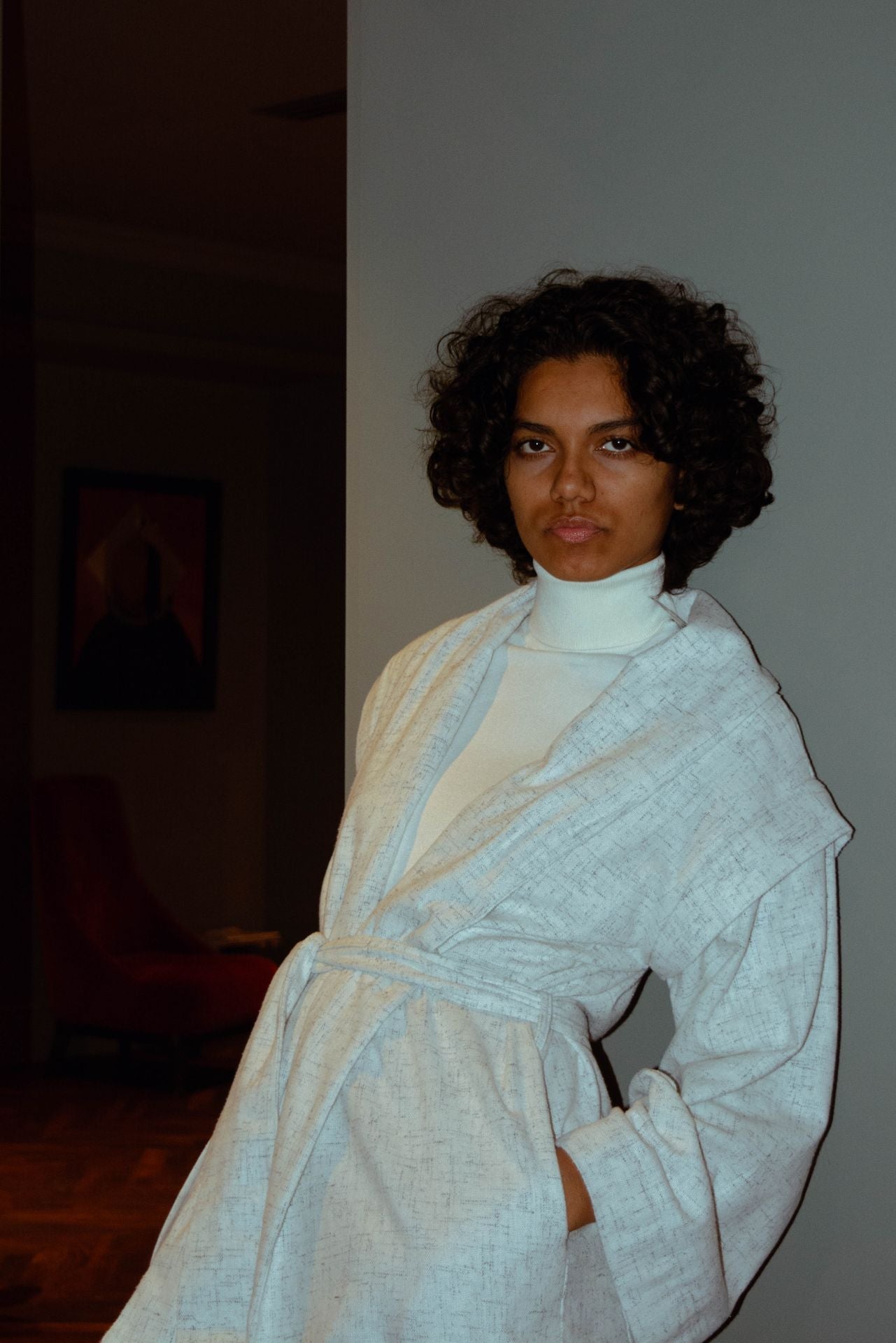 KITA - La Veste Kimono aux Manches Amovibles - Coton Blanc